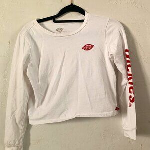 White dickies crop top